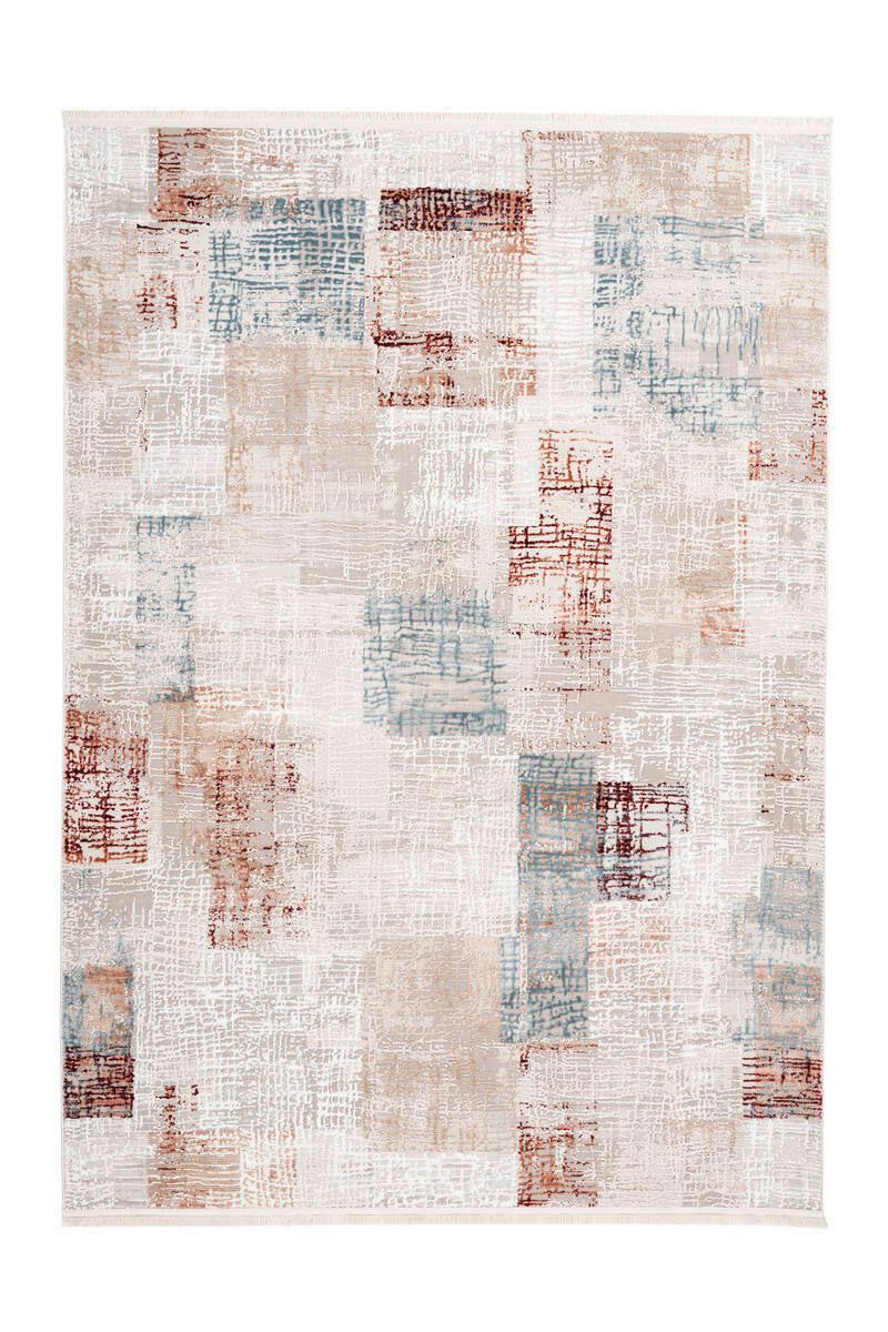 Webteppich Grau/Rosa Akropolis 200x300 cm - Rosa/Grau, Design, Textil (200/300cm) - Kayoom