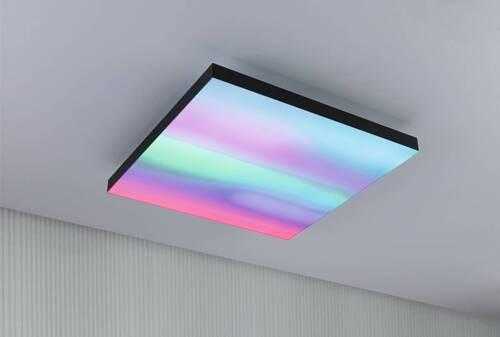 LED-Paneel L: 45 cm dimmbar - Schwarz, Basics, Metall (45/45/6,4cm) - Paulmann