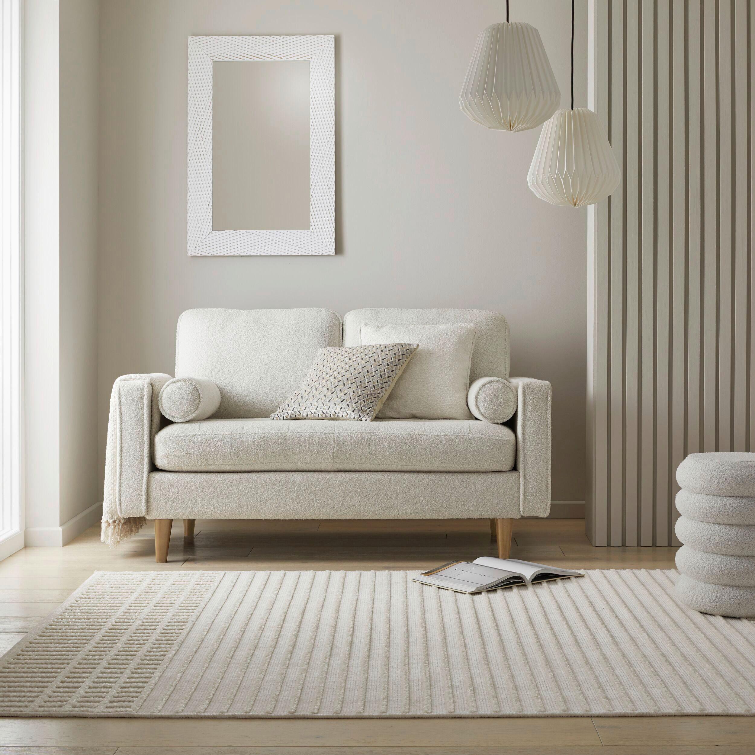Webteppich Elton Stripe Wash Ivor 160x240 - Creme, Basics, Textil (160/240cm)