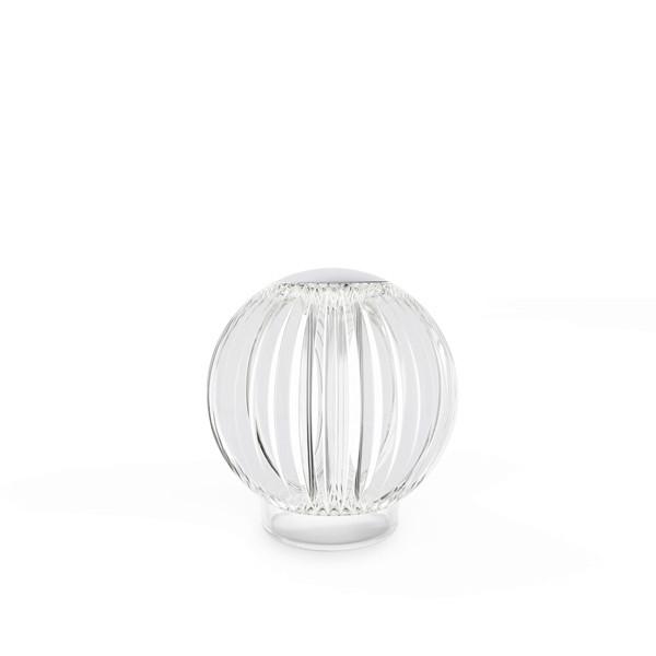 Akku-tischleuchte Diamond Klar D: 11 Cm - Klar, Design, Kunststoff/Metall (11/12cm) - Ideal Lux