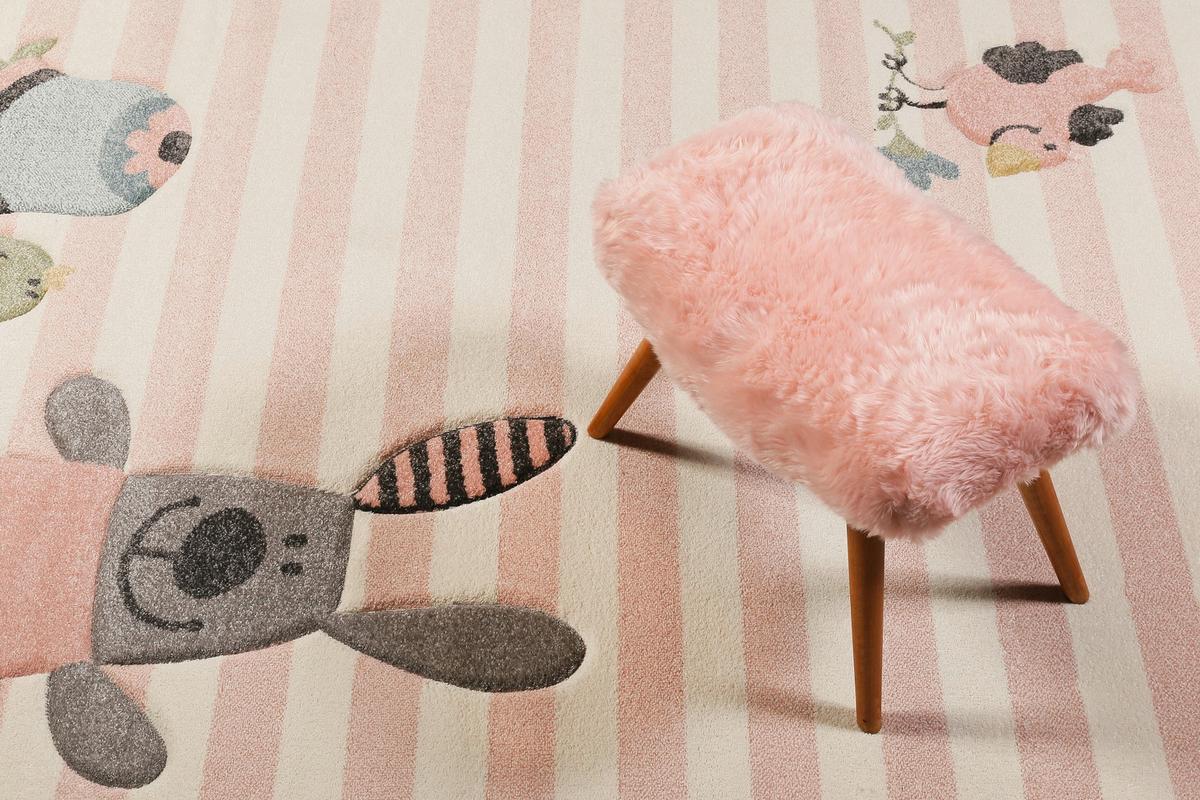 Kinderteppich Happy Friends - Rosa, Trend, Textil (200/290cm) - Sigikid