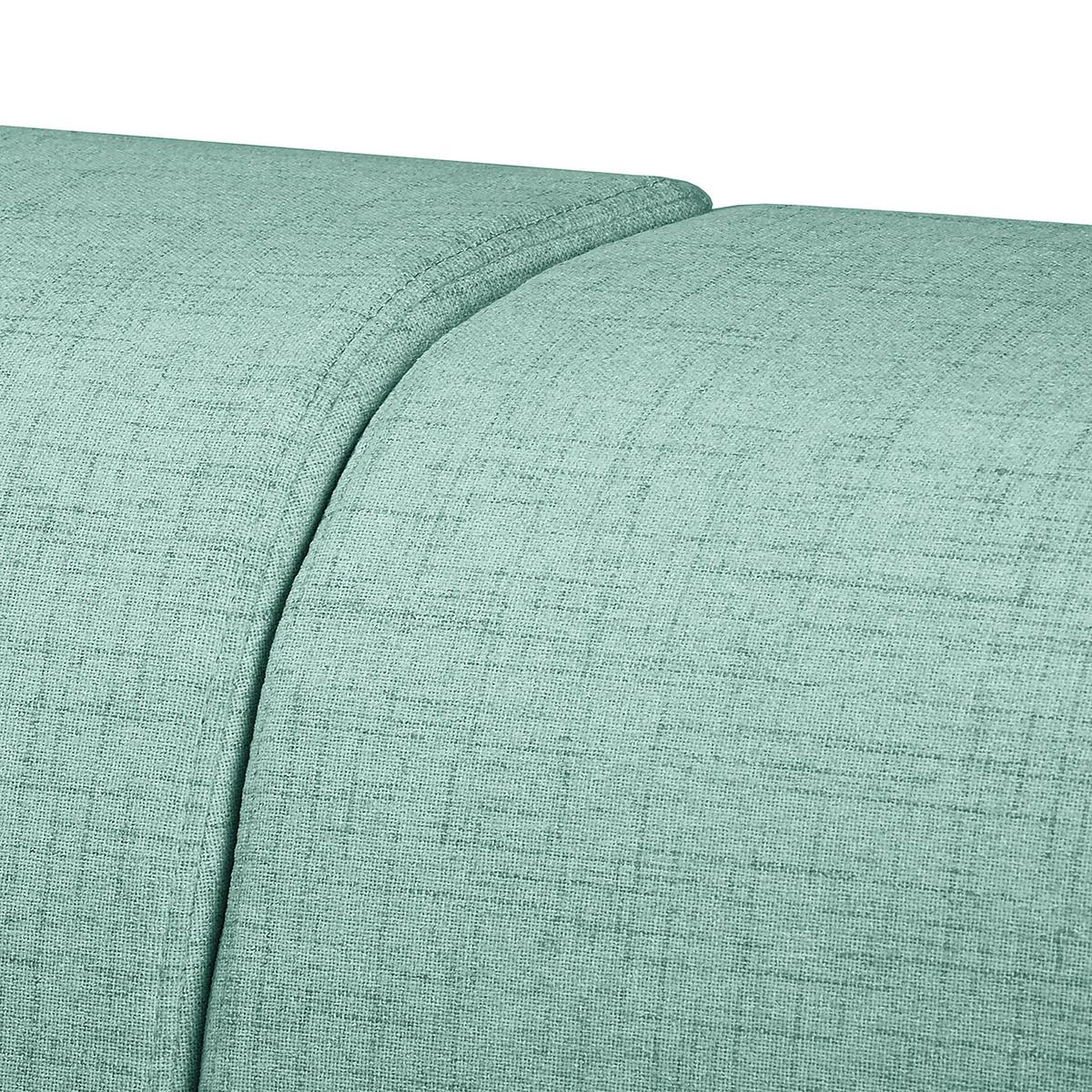 Ecksofa Bellal Mintgrün S: 257x174 Cm - Wengefarben/Mintgrün, Design, Textil (257/174cm) - Livetastic