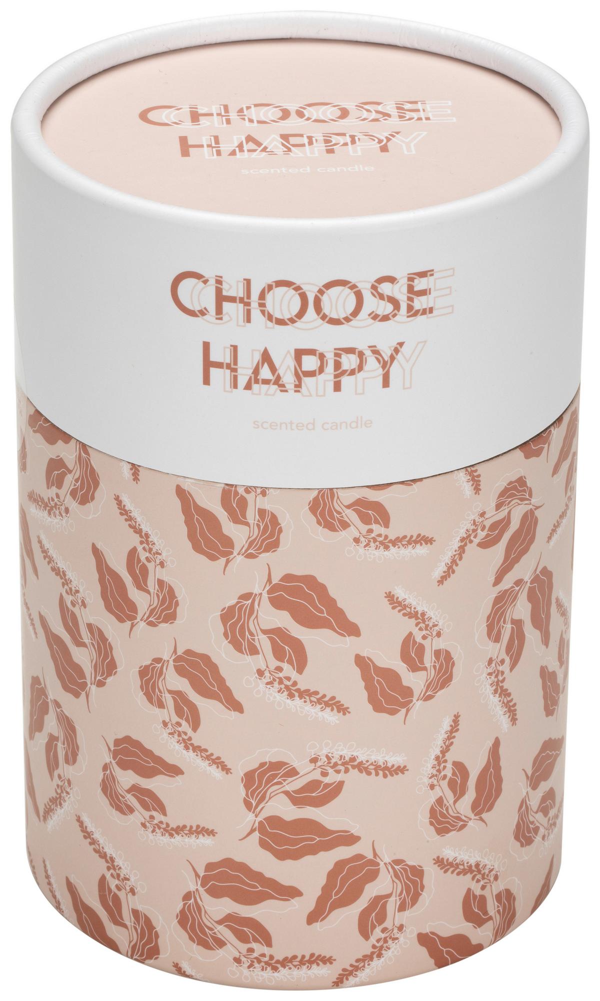 Svíčka ve skle Libella, ca. 50 hodin - šedá/pink, Moderní, sklo (8/10,6cm) - Modern Living