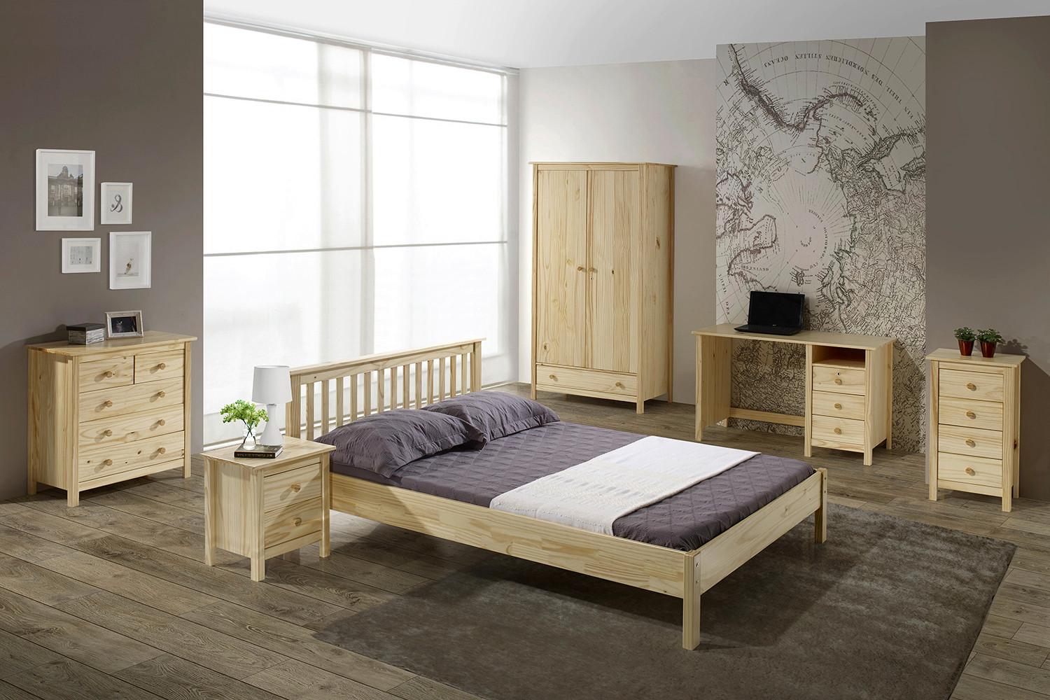 Drehtürenschrank Naturfarben B: 100 Cm - Naturfarben, Natur, Holz (100/190/58cm) - Livetastic