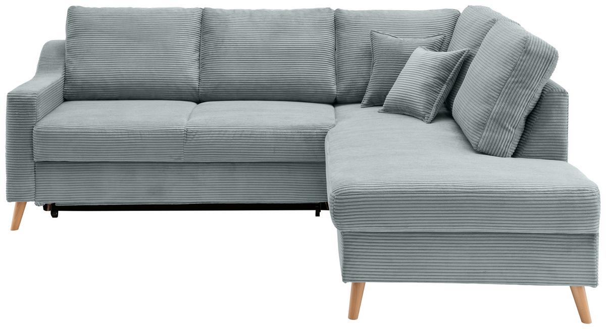 Ecksofa Valentina Hellblau S: 230x200 Cm - Naturfarben/Hellblau, MODERN, Textil (230/200cm) - Livetastic