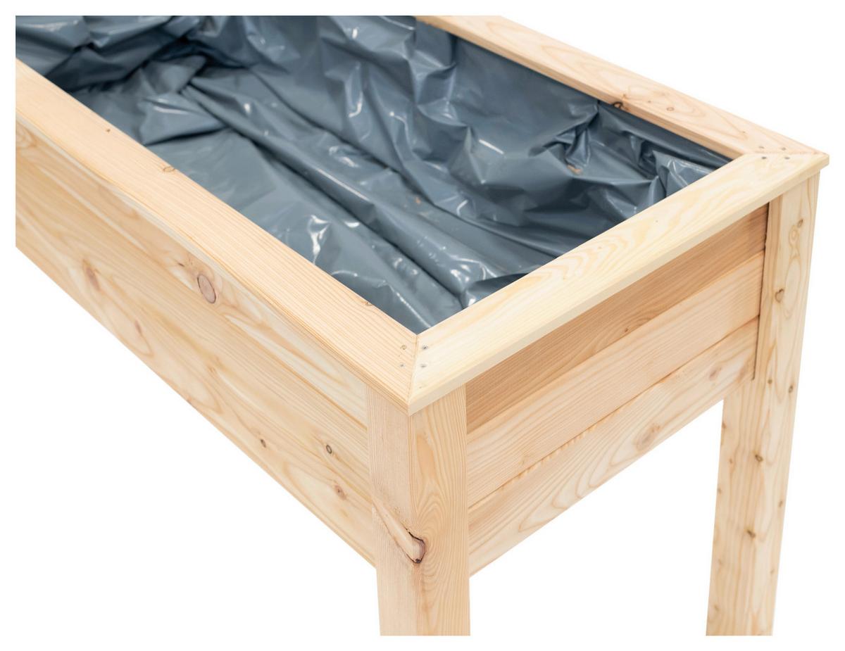 Hochbeet Echtholz Lärche 120x75x65 Cm Lärchefarben - Lärchefarben, Basics, Holz (120/75/65cm)