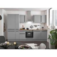 Küchenblock Denver Grau/Eiche Dekor B: 310 cm - Eichefarben/Grau, Design, Holzwerkstoff (310cm) - MID.YOU