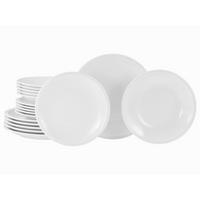 Kombiservice Milano 18-Tlg. Keramik, Weiß - Weiß, Basics, Keramik - Creatable