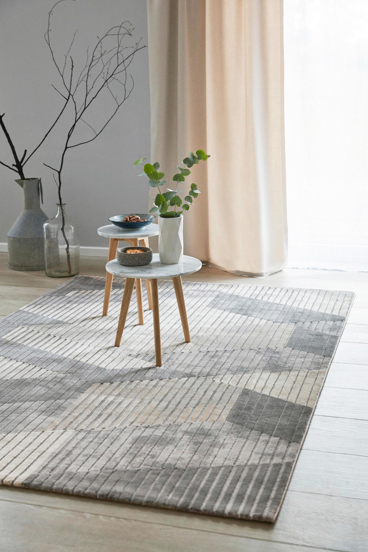 Webteppich Tamo - Grau, Design, Textil (120/170cm) - Esprit