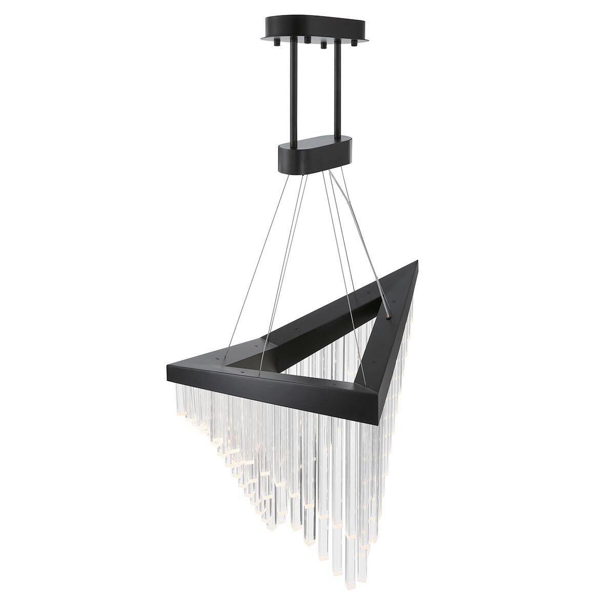 Csillár Qn-Vivien-P-L-Bk - fekete, Design, műanyag/fém (81/119,4cm) - Elstead Lighting