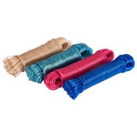 Wäscheleine Extra Lang L: 30 M Mit Drahteinlage - Blau/Transparent, KONVENTIONELL, Metall (3000cm) - Ondega