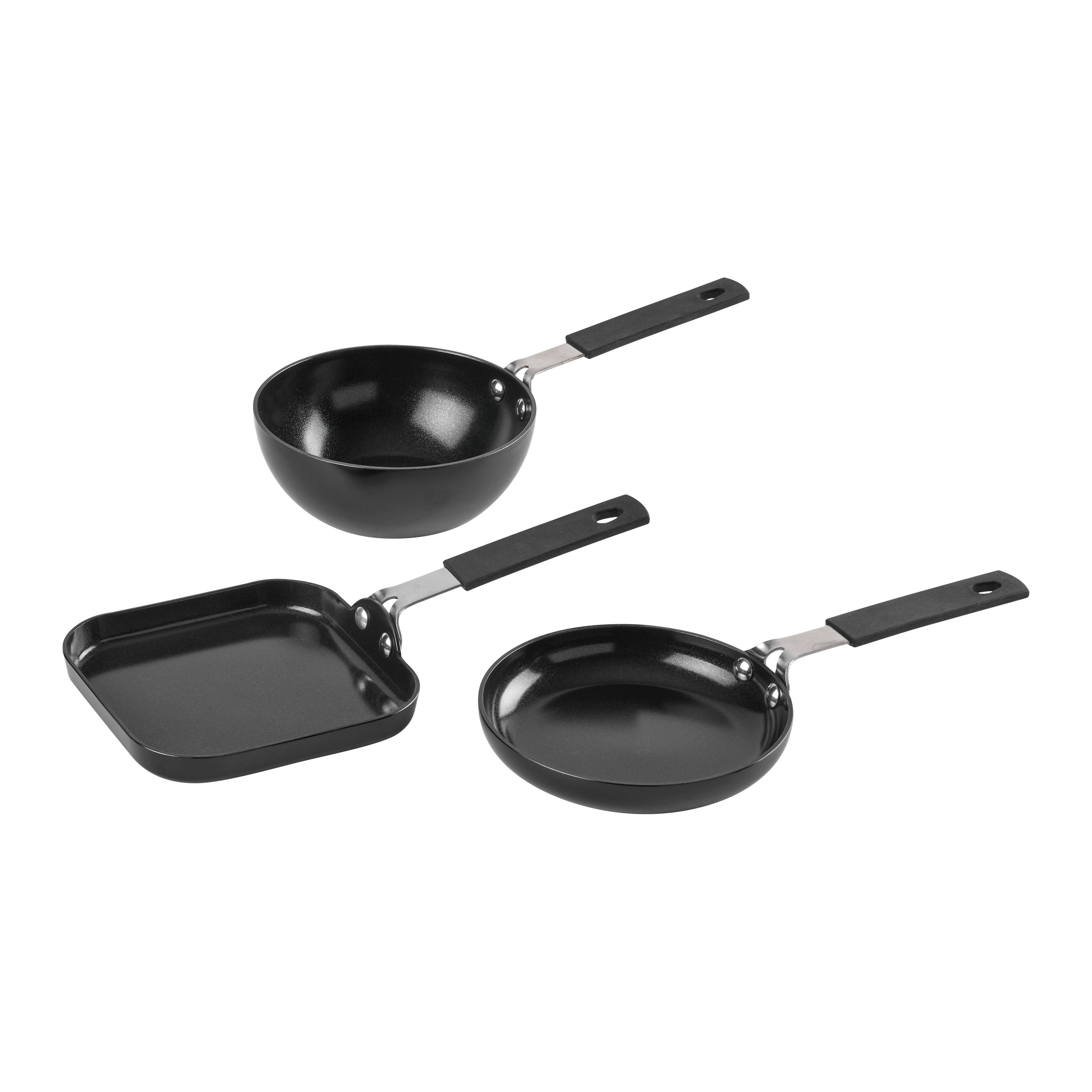 Mini panvica ROBERTO - čierna, Konventionell, kov - Mömax