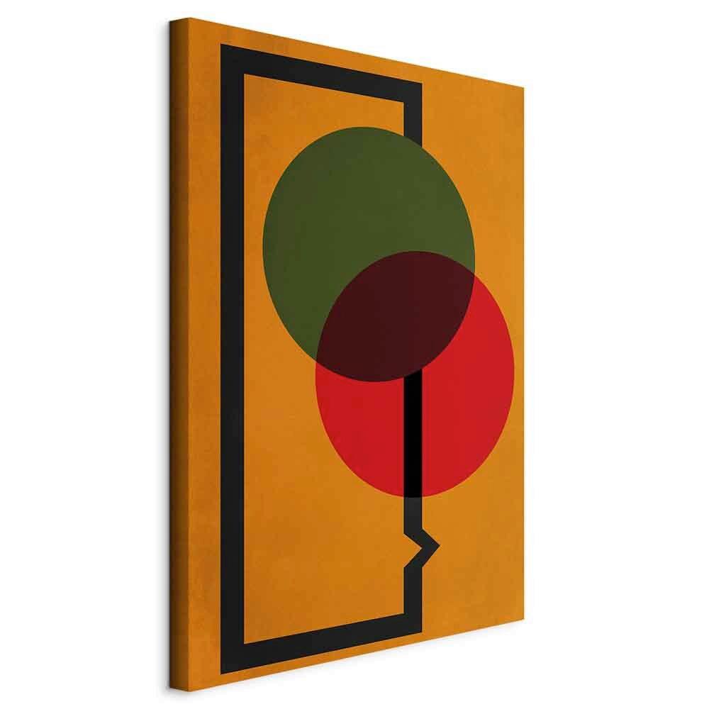 Leinwandbild Dunkelgrün Dunkelorange B:40cm