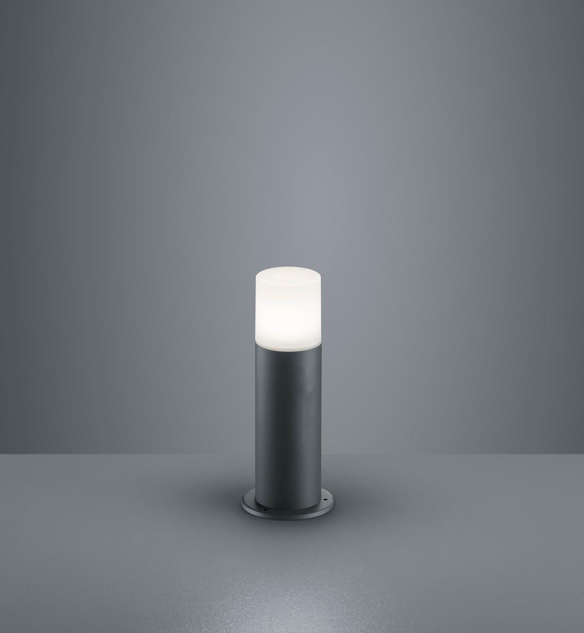 Wegeleuchte Hoosic 28w Metall Kunststoff - Anthrazit/Weiß, Design, Kunststoff/Metall (8,5/30cm) - Trio Leuchten
