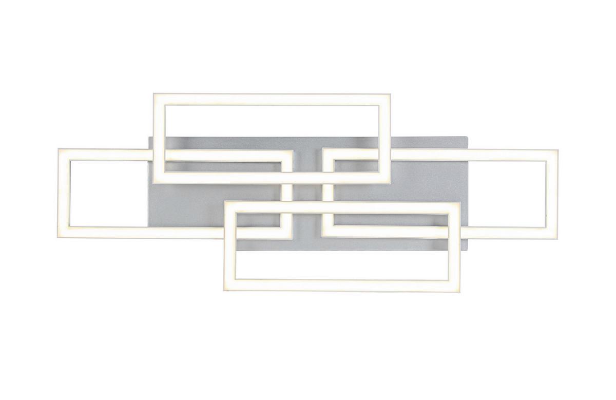 STROPNÉ LED SVIETIDLO MEGA - strieborná/niklová, Modern, kov/plast (72/28,4/8cm) - Mömax
