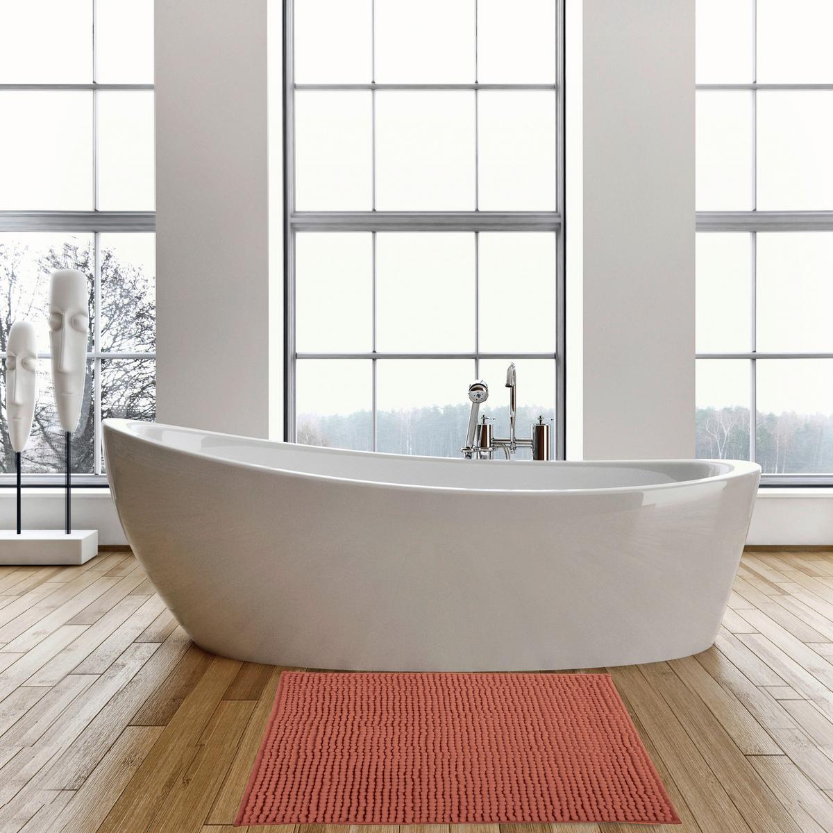 BADEMATTE CHENILLE TERRACOTTA - Terracotta, Basics, Textil (50/80cm) - MSV