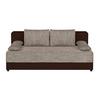 2-sitzer-sofa Schlaffunktion Lucy Cappuccino/mokka - Schwarz/Mokka, Design, Holzwerkstoff/Textil (200/90/103cm) - P & B
