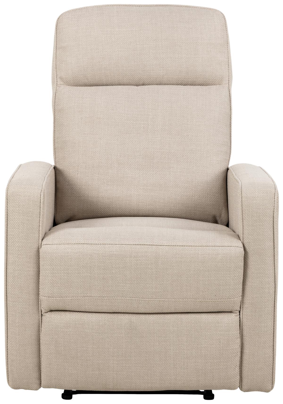 Fernsehsessel Asila - Beige/Schwarz, KONVENTIONELL, Textil (72/103/91cm) - MID.YOU