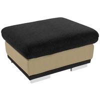 TABURET Seaside, černá / béžová - černá/barvy chromu, Konvenční, kov/textil (97/47/67cm) - Luca Bessoni