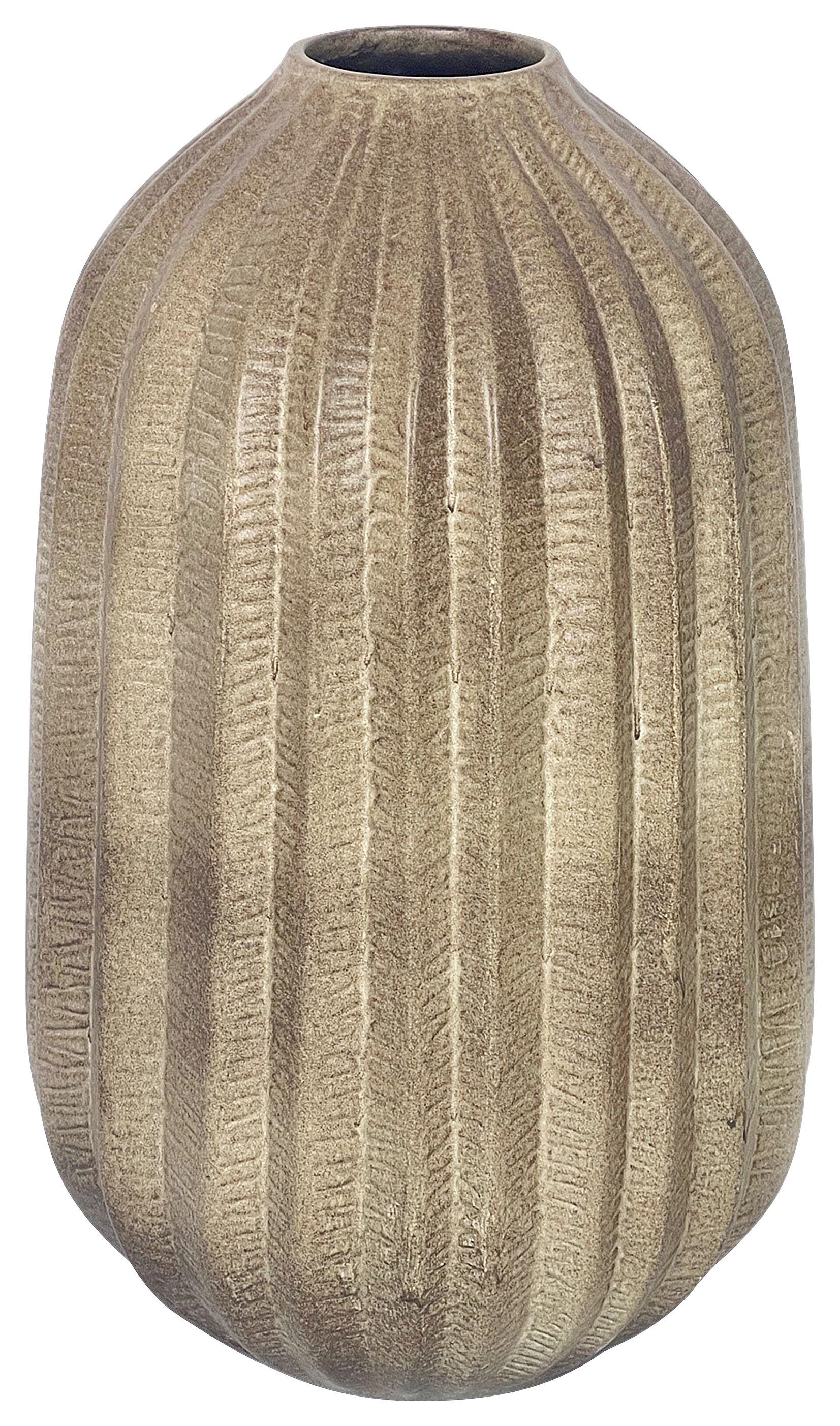 Váza Cactus, V: 35cm - hnědá, keramika (21/35cm) - Modern Living