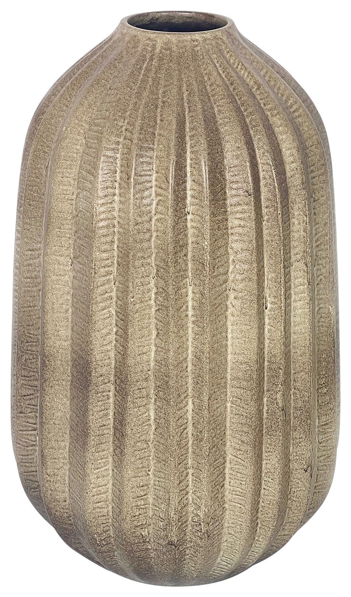 Váza Cactus, V: 35cm - hnědá, keramika (21/35cm) - Modern Living