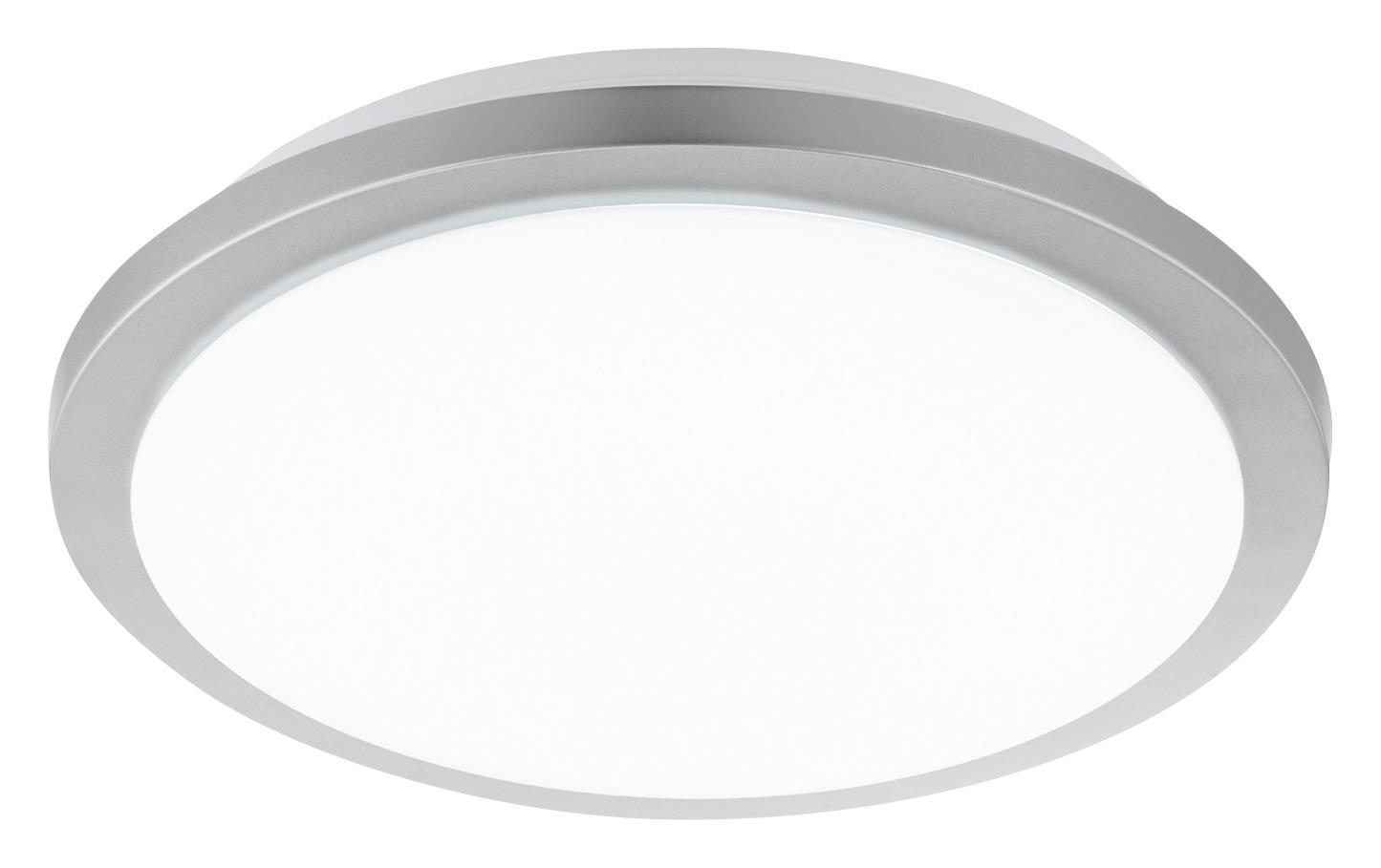 LED-Deckenleuchte Competa-St Ø 40 cm 4-Fach Schaltbar - Silberfarben/Weiß, Basics, Kunststoff/Metall (40/10cm)