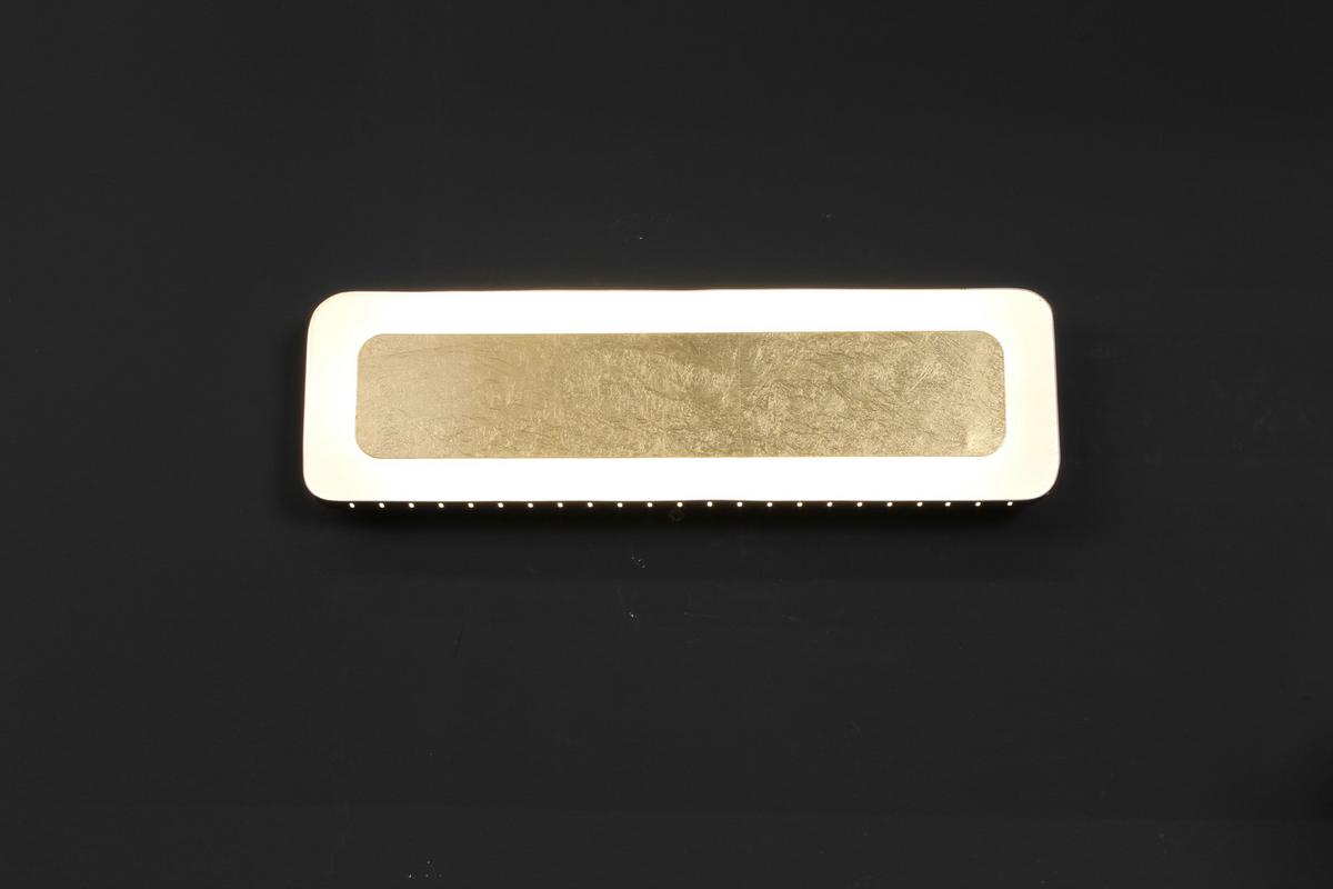 Led-wandleuchte L Go Solaris 1-Flammig 3-Helligkeitsstufen - Goldfarben/Schwarz, Design, Metall (40/12/4,5cm)