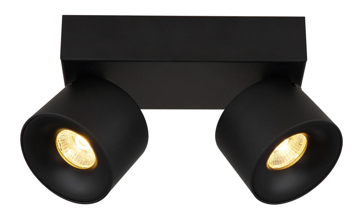 LED-Strahler 56961-2b - Transparent/Schwarz, Design, Kunststoff/Metall (20,5/7,2/12cm) - Globo