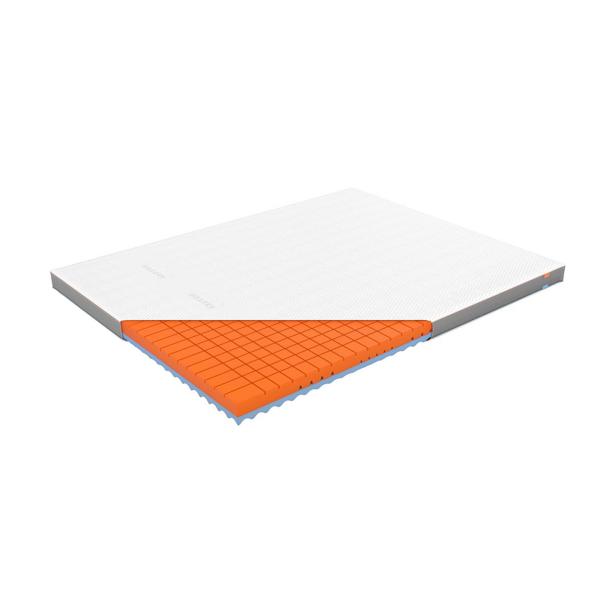 Eazzzy Premium Cube Topper Weiß LF: 160x200cm - Weiß, Basics, Kunststoff (160/200cm) - Genius
