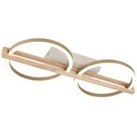 LED-DECKENLEUCHTE CAMILLO - Champagner/Naturfarben, Basics, Holzwerkstoff/Kunststoff (46/20/6cm) - Luca Bessoni