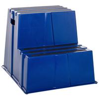 Tritthocker Tio-E2 - Blau, Basics, Kunststoff (57/51/65cm) - MID.YOU