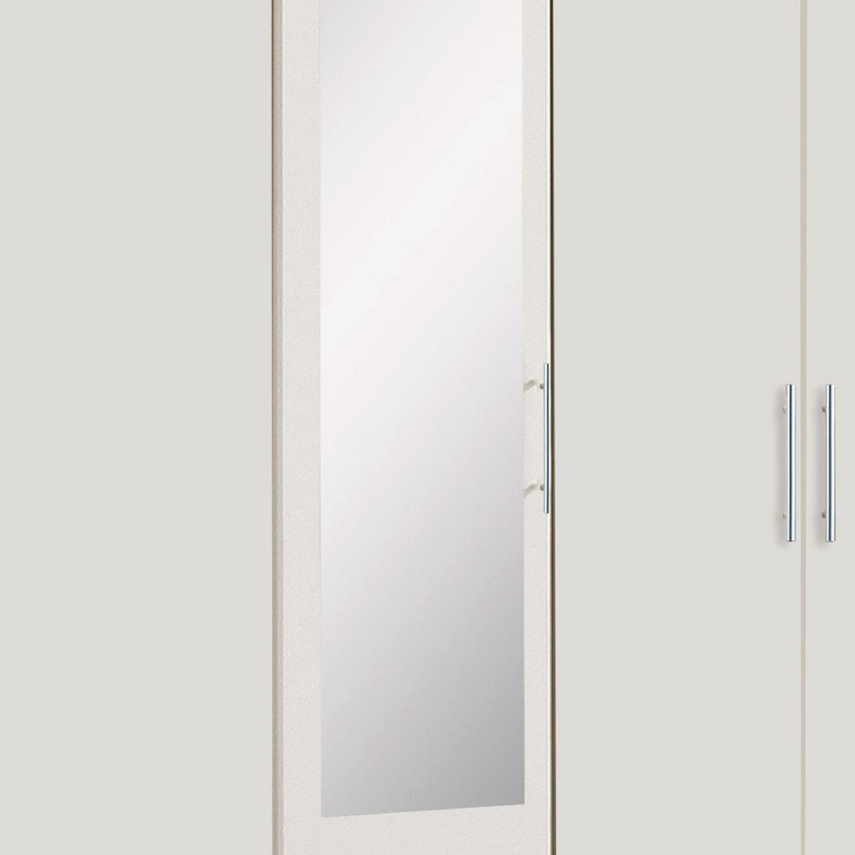 Nyílóajtó Szekrény Ben 225/210 Cm - fehér, Konventionell, faalapú anyag/Üveg (225/210/58cm) - MID.YOU