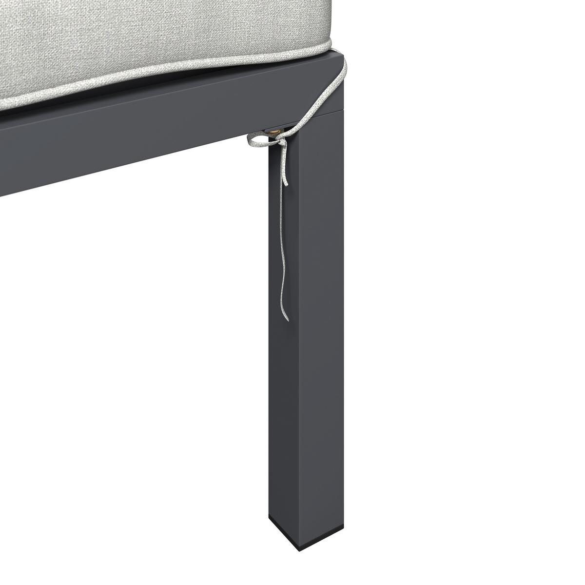 Loungegarnitur Santa Monica - Grau/Akaziefarben, MODERN, Holz/Kunststoff (152/271cm) - Beldano