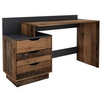 Schreibtisch Belfast - Alteiche/Anthrazit, MODERN, Holzwerkstoff (138/51,5/83,5cm) - MID.YOU