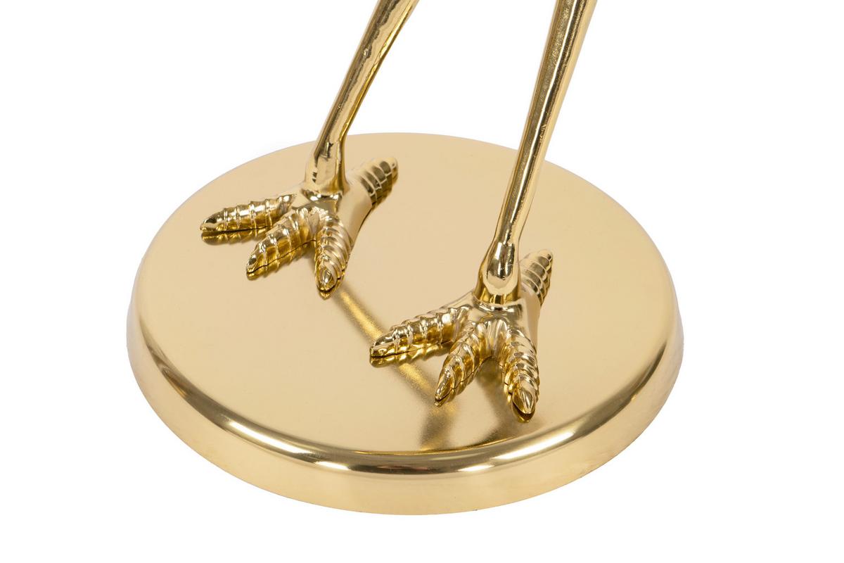 Beistelltisch Animalty 325 Goldfarben B: 58 Cm - Goldfarben, Design, Glas/Metall (40/40/58cm) - Kayoom
