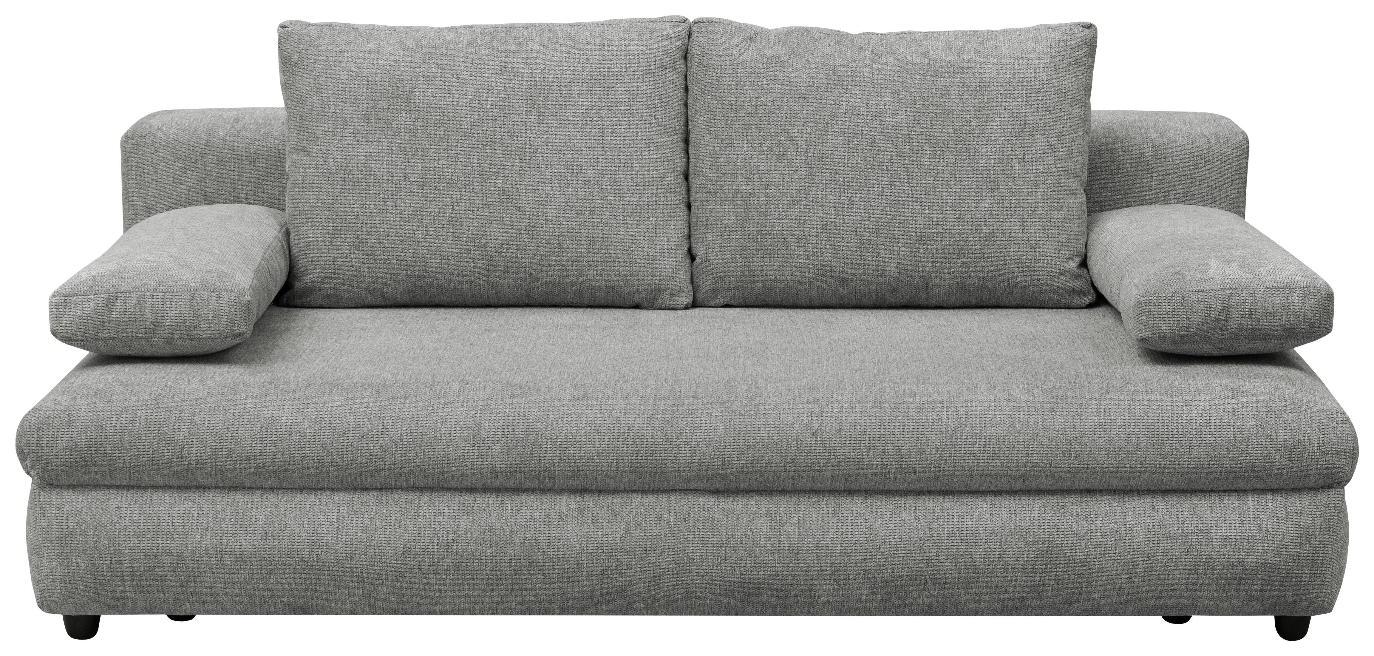 Schlafsofa Oslo Hellgrau, Lf: 200x140 Cm - Hellgrau, Trend, Holz/Kunststoff (205/72/100cm)