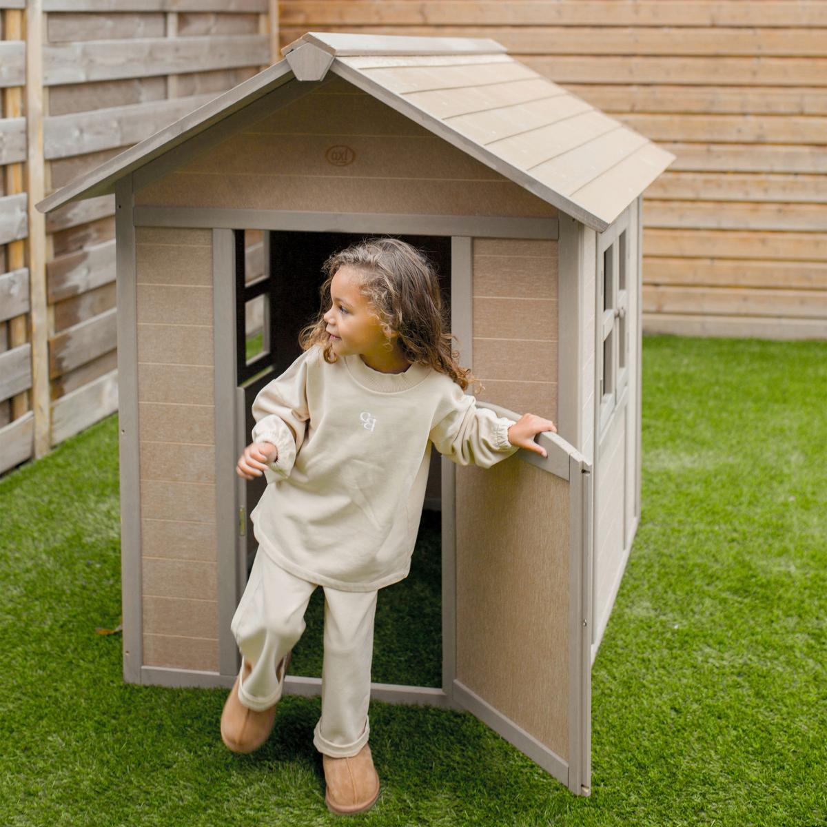 Spielhaus A701.001.00 - Braun, KONVENTIONELL, Holz (111/133/135cm) - Ambia Garden