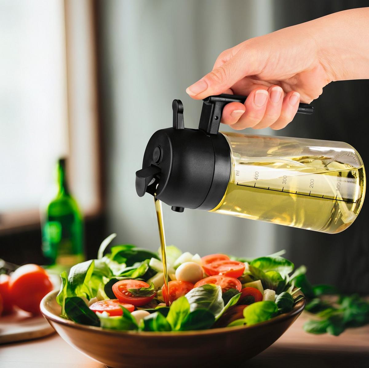 ÖLSPRÜHER GOURMETMAXX-470ML - Transparent, KONVENTIONELL, Glas/Kunststoff