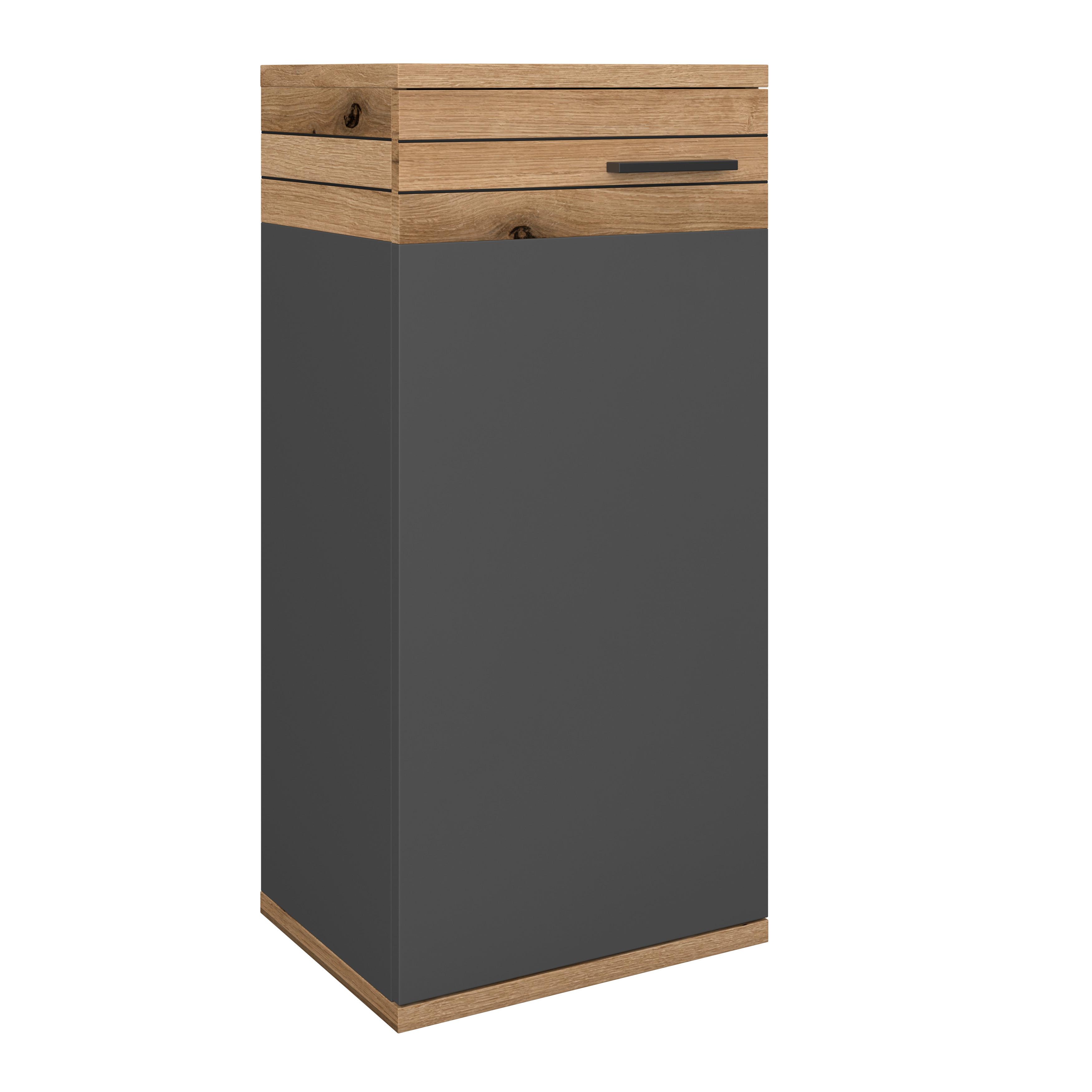Badezimmer Unterschrank Cotia Cotls 4 BxH 40x86 cm - Eichefarben/Anthrazit, MODERN, Holzwerkstoff (40/86/30cm) - James Wood