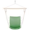 ZÁVĚSNÉ KŘESLO RELAX - zelená/přírodní barvy, dřevo/textil (100/47cm) - Modern Living