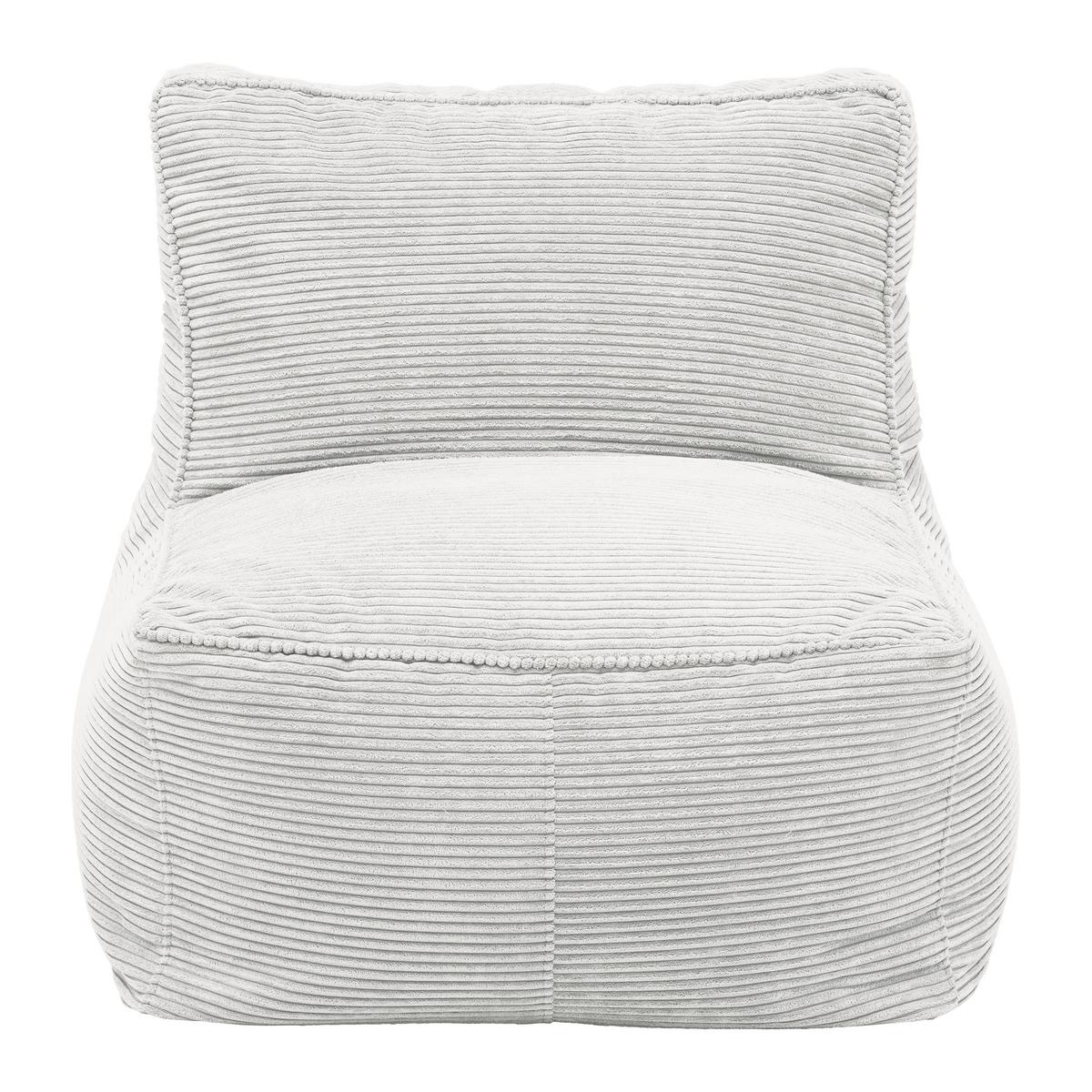 Sedací vak CAROLINE, biely menčester, max. 90 kg - biela, Modern, textil (75/84/88cm) - Mömax