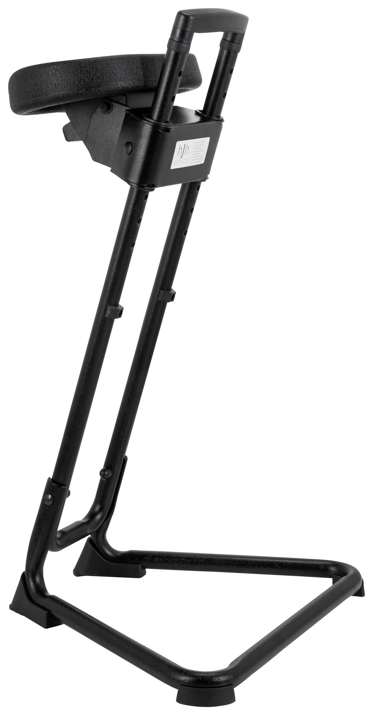 Stehhilfe Top Work 32 Pu - Schwarz, Basics, Kunststoff/Metall (50/86/43cm) - MID.YOU