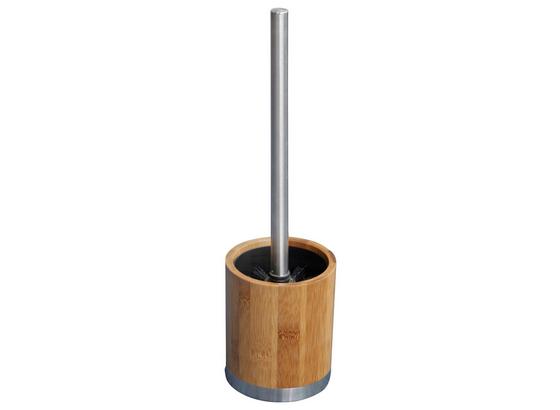 WC-Bürstengarnitur Rainbow - Edelstahlfarben/Braun, KONVENTIONELL, Holz/Kunststoff (9,7/35,5/9,7cm) - Homezone WC-Bürstengarnitur Rainbow - Edelstahlfarben/Braun, KONVENTIONELL, Holz/Kunststoff (9,7/35,5/9,7cm) - Homezone