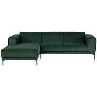 Ecksofa Erno Grün S: 262 cm - Schwarz/Grün, Design, Textil (262/183cm) - MID.YOU