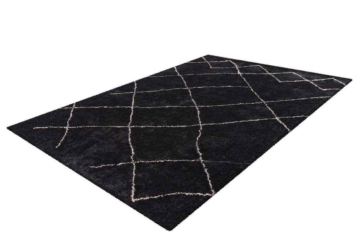 HOCHFLORTEPPICH Anthrazit/Grau - Anthrazit, KONVENTIONELL, Textil (160/230cm) - Kayoom