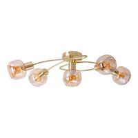 Led-deckenleuchte Libby - Messingfarben, Design, Glas/Metall (36/21cm) - Näve