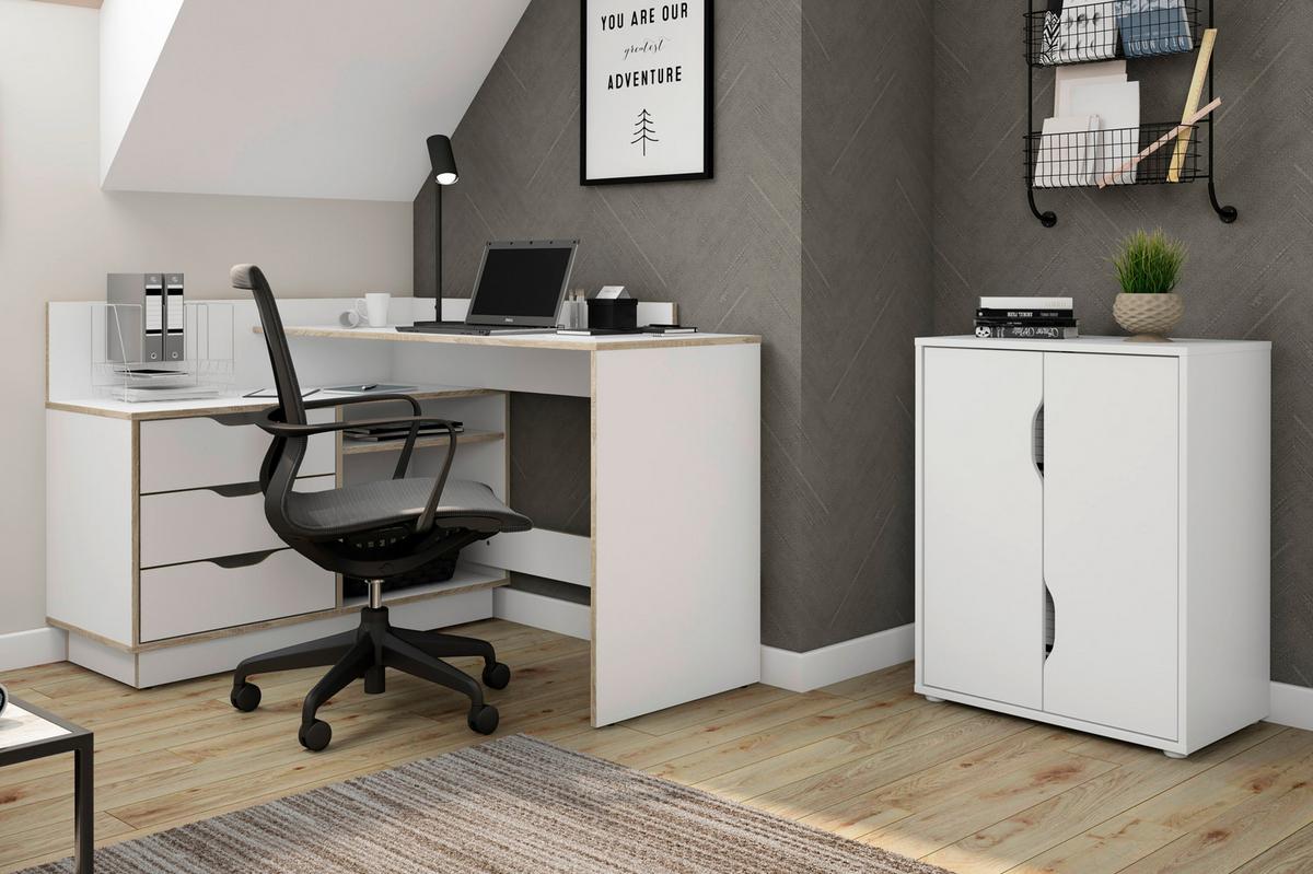 Aktenschrank Belfast - Weiß, MODERN, Holzwerkstoff (60/76,5/37cm) - MID.YOU