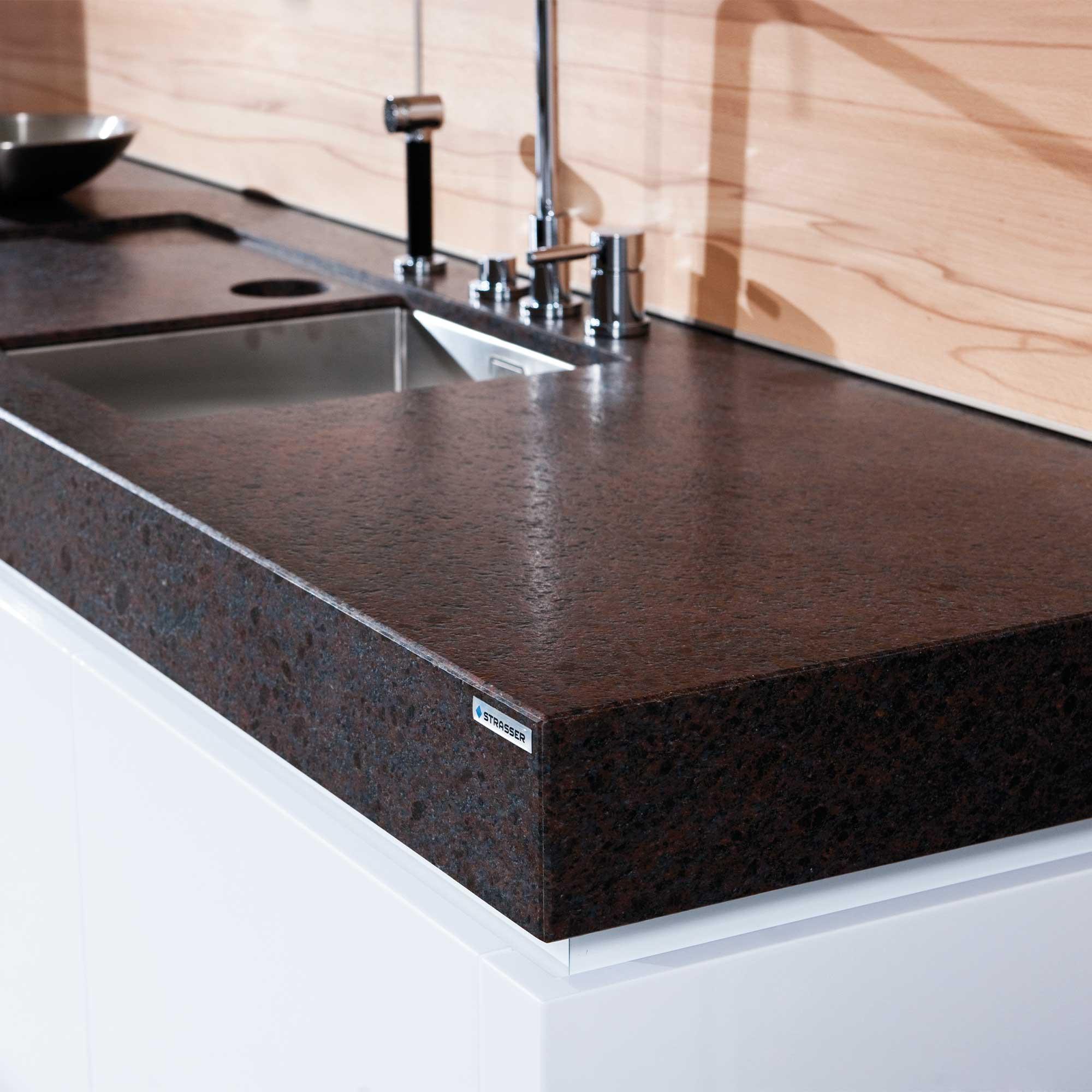 Naturstein Leather Look Naturstein Coffee Brown - Braun, MODERN, Stein - Strasser