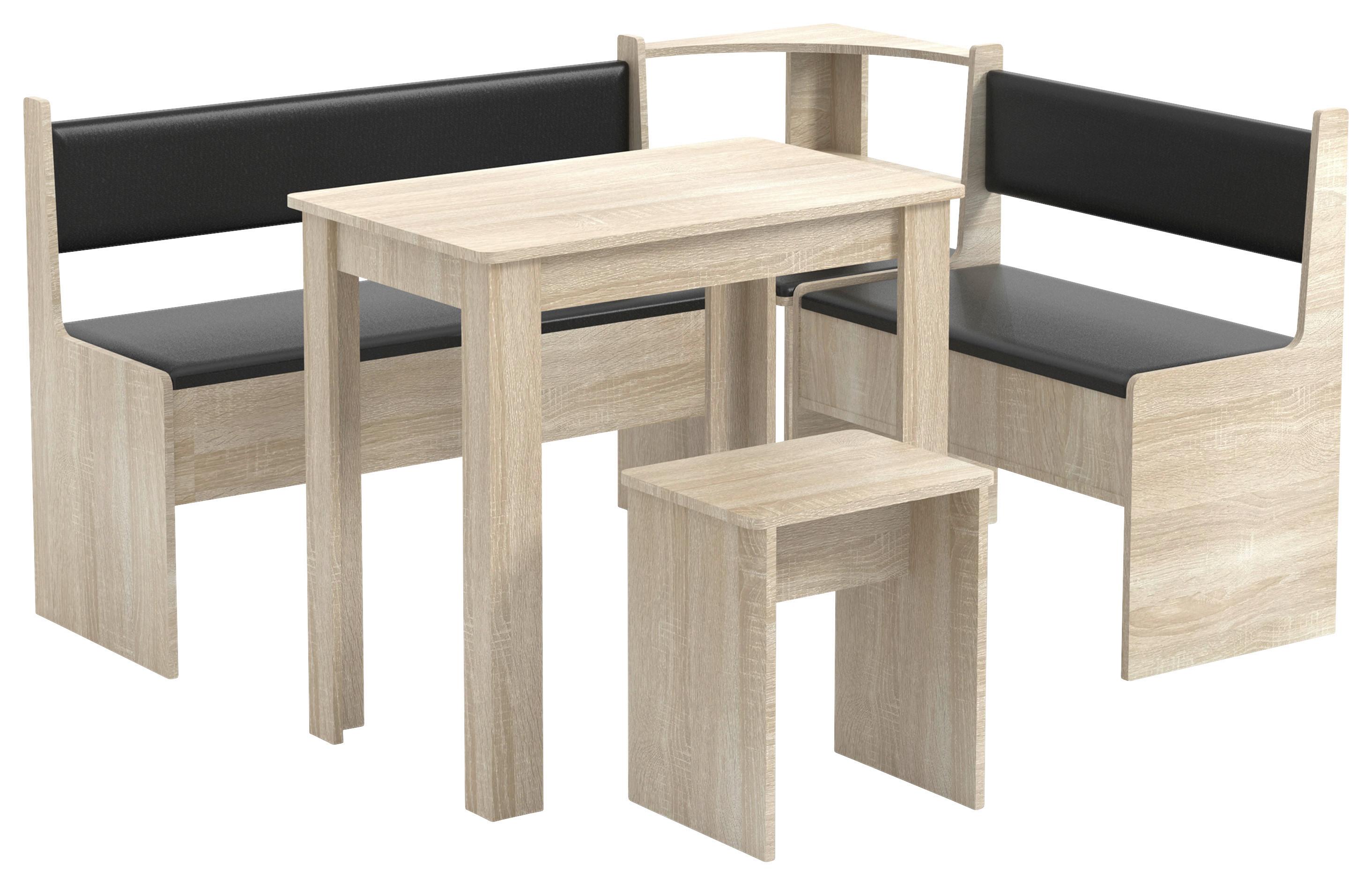 Eckbankgruppe Esal Sonoma Eiche S: 153/115 cm - Sonoma Eiche, MODERN, Holzwerkstoff (153/115cm) - MID.YOU