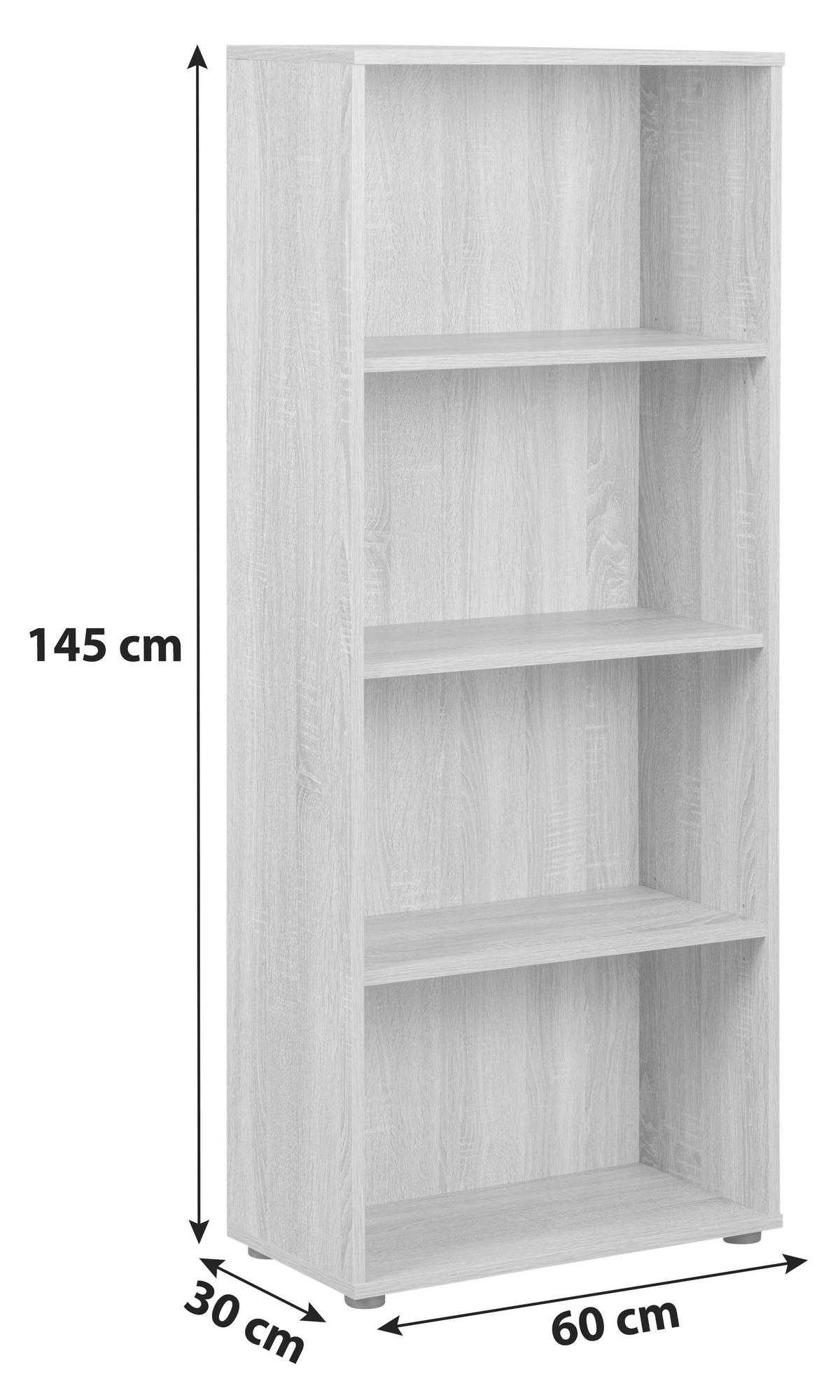 Standregal Dekor Parini 60 Cm Sonoma Eiche - Sonoma Eiche, Basics, Holzwerkstoff (60/145/30cm) - MID.YOU